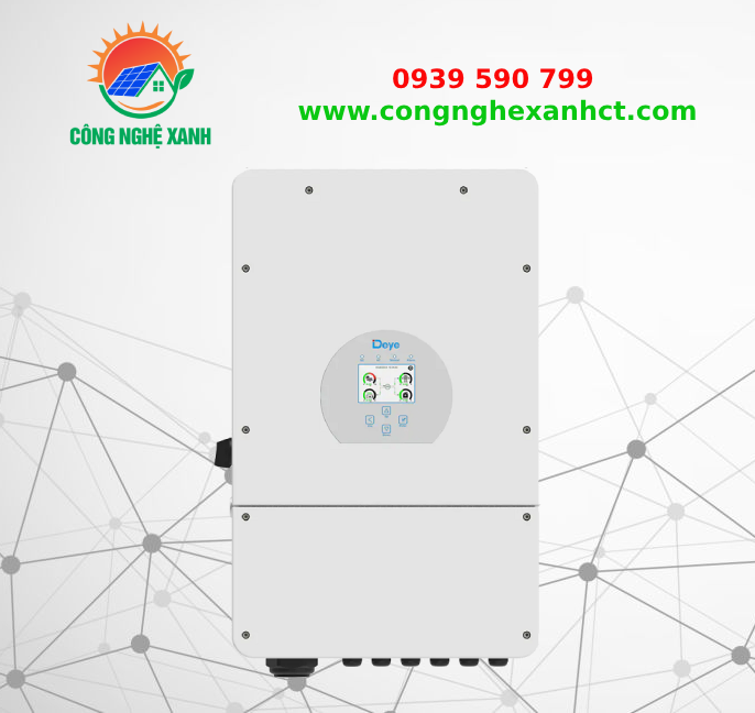 Biến Tần Hòa lưới có lưu trữ Deye 12kw 1 pha | Inverter hybrid Deye 12kw