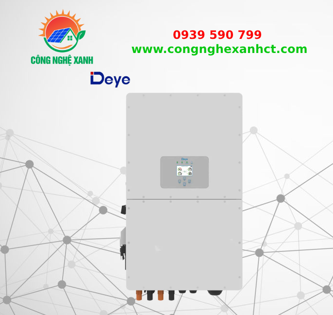 Inverter Hybrid Deye có lưu trữ 20kW 3 pha| Biến tần có lưu trữ deye 20kw