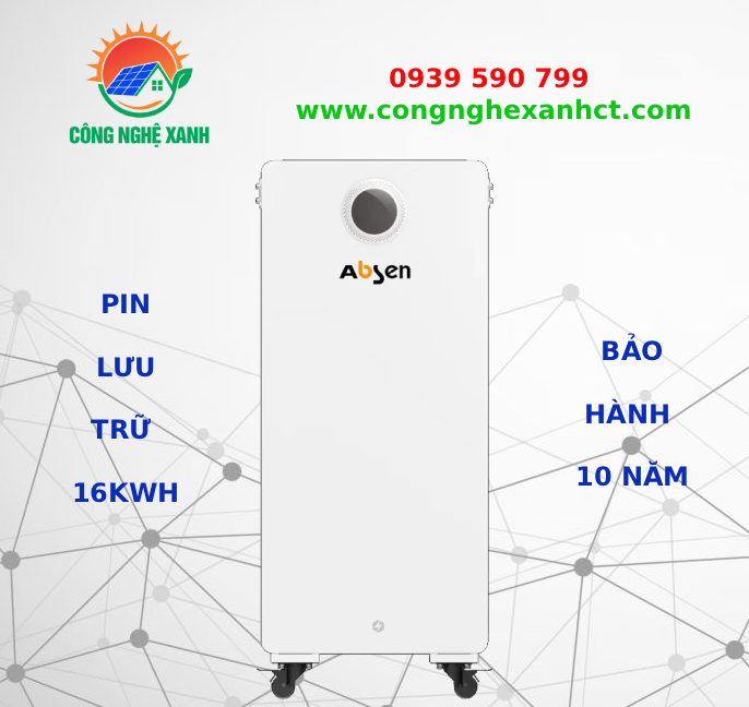 Pin Lưu Trữ ABSEN 51,2V - 314 AH (16Kwh)