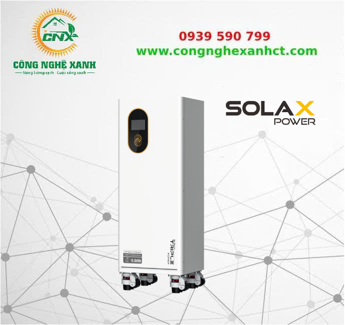 Pin Lưu Trữ Năng Lượng Mặt Trời SolaX 16kWh 51.2V 314Ah